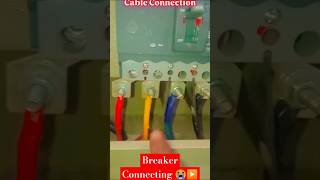 How to install Circuit Breaker 😭▶️  Cable Connection Breaker shorts [upl. by Ahsrav172]