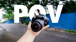 POV Fotografia street  Lente Kit 1855mm [upl. by Wandie349]