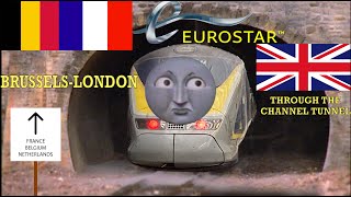 T1E2H3s Travels Eurostar from Brussels to London Through the Channel Tunnel [upl. by Pudendas]