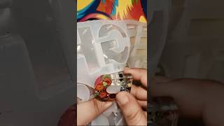 Resin art jubinnautiyal art diy youtubeshorts wingsofart [upl. by Copeland]