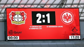 Rettet eine klare FEHLENTSCHEIDUNG Leverkusen den Sieg gegen Frankfurt [upl. by Kandace]