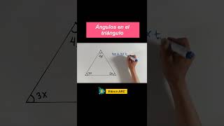 Volviendo a resolver un ejemplo super fácil de triángulos geometria matemática [upl. by Matthews]