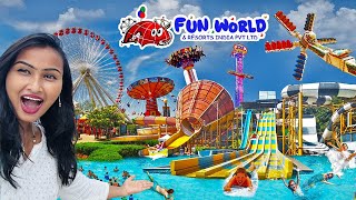 FUN WORLD AMUSEMENT PARK AT BANGALORE  FUN WORLD BANGALORE  TICKETTIMINGSENTRYOFFERS TELUGU 4K [upl. by Oirrad711]