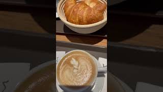 Fresh Brewed Coffee amp Croissant 🥐 breakfast breakfastideas food trending viralvideo foodlover [upl. by Eyla]