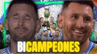 ¡MESSI LLORA ARGENTINA bicampeón de América frente a Colombia James MVP Lautaro goleador Dibu [upl. by Naivatco433]