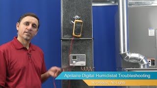 AprilAire Digital Humidistat Troubleshooting  No Display [upl. by Mcgray]