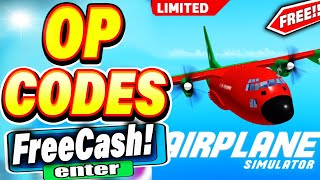 ALL NEW SECRET OP CODES In Roblox Airplane Simulator Codes 2023 [upl. by Ragnar]