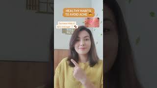 Healthy habits to avoid acne  acnex goodskin acnes cureskin skincarescience pimpleproblem [upl. by Hgielanna]