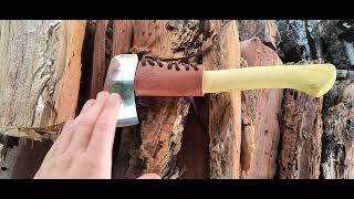 Tool Review 15 Helko Werk Voyager Classic style hatchet Woodsman axe Cutting chopping split [upl. by Teemus]