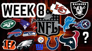 FULL NFL WEEK 8 Picks and Predictions 2024 [upl. by Yelena]