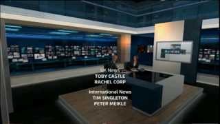 ITV News at Ten  High EndShot Directing with Both Screens in View  19th September 2013 [upl. by Ryun]