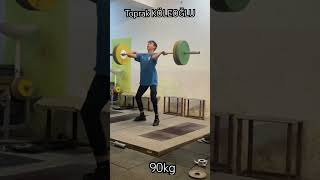 Toprak KÖLEOĞLU Silkme 90kg [upl. by Enirolf]