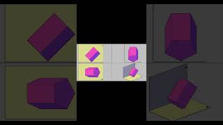 Projection of Pentagonal Prism  Resting with Base Corner shortvideo engineeringgraphics [upl. by Leeban]