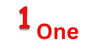 1  o n e one 2  t w o 3  t h r e e number names in maths for grade 1 nonstop onetwothreefour [upl. by Yrreb]