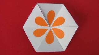 Gioco carta esagonale how to make a flexagon [upl. by Mohr933]