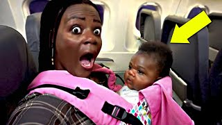 Flight Attendant Mocks Black Mom But She Has No Idea Whos Behind Her [upl. by Nissie]