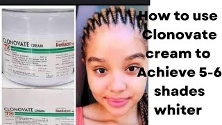 how to use Clonovate cream to whiten the skin in 7days best way to usebleaching skincare [upl. by Atika1]