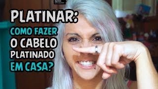 Tutorial Como platinar o cabelo em casa com tinta da Alfaparf [upl. by Annaik]