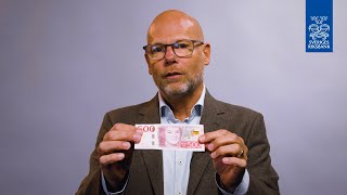 RIKSBANKEN FÖRKLARAR Så skiljer du en äkta sedel från en falsk [upl. by Octavius]