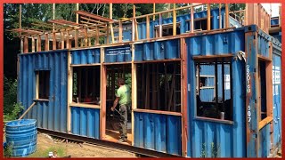 Man Builds Amazing DIY Container Home  LowCost Housing  choigotv001 [upl. by Azeel551]