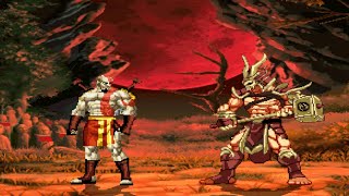 KRATOS vs SHAO KAHN  Final Boss Fight🔥 God of War vs Mortal Kombat Mugen Epic Tribute 2024 [upl. by Obau]