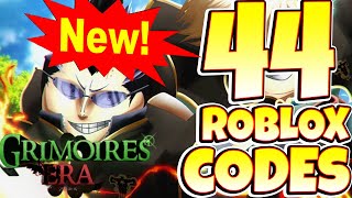 Grimoires Era Roblox 44 SECRET CODES ALL WORKING CODES [upl. by Culosio]