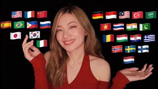 ASMR Trigger Words In 20 Different Languages 2 Hours [upl. by Yursa482]