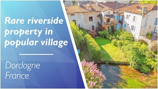 EXCLUSIVE  Riverside property in the popular village of Bourdeilles in Dordogne  Ref 115872PA24 [upl. by Rayshell]