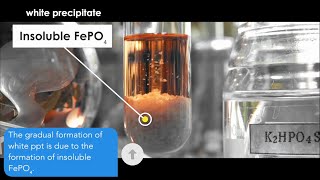 Dipotassium hydrogen phosphate K2HPO4  Iron III chloride FeCl3 [upl. by Casavant]