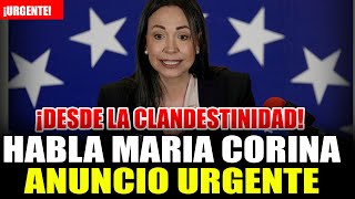 ¡URGENTE HABLA MARIA CORINA Y EDMUNDO GONZALEZ ANUNCIO IMPORTANTE VENEZUELA [upl. by Pinkerton]