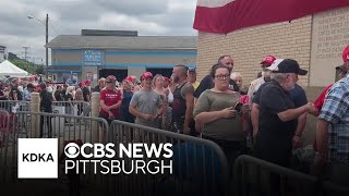 Trump set to speak in Johnstown Pennsylvania [upl. by Olshausen468]