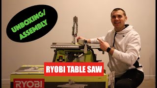 Ryobi Table Saw Assembly and Unboxing [upl. by Whang]