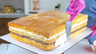 BOLO DE ANIVERSÃRIO GRANDE QUE SERVE ATÃ‰ 100 PESSOAS  COMO MONTAR BOLO DE ANIVERSÃRIO [upl. by Rodrich]