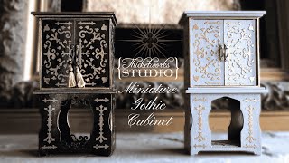 Miniature Gothic Cabinet Tutorial  A Tale of Two Finishes [upl. by Noonan]