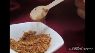 Cómo tostar sésamo y cómo hacer Gomasio DIY GOMASIO toasted sesame seeds [upl. by Rol544]