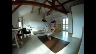 Nickys aerial yoga routine [upl. by Boardman]