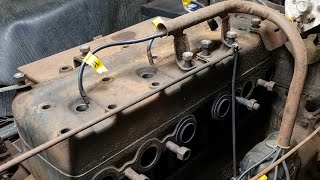 Fordson E27n Cylinder Head Removal [upl. by Reffotsirhc]