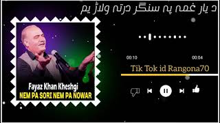 Nem pa sore nem pa nwar  slowed reverb  fayaz khan kheshgi • pashto new song [upl. by Pompea]