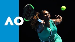 Serena Williams v Karolina Pliskova second set highlights QF  Australian Open 2019 [upl. by Ovatsug]