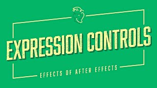 Expression Controls  Effects of After Effects [upl. by Nerra]