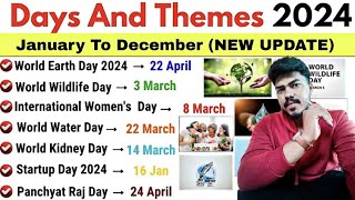 Important National amp International Days and Themes 2024  JANUARY  DECEMBER 2024  RHT LTR PRELIM [upl. by Nikolai]