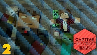 CAPTIVE MINECRAFT EP 2 Creeper Attack Captive Minecraft Room of Monuments w Mitch [upl. by Urbana176]