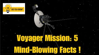 Voyager Mission 5 MindBlowing Facts space spaceexploration nasa universe [upl. by Refitsirhc]