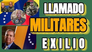 ¡Llamado de los militares en el exilio a apoyar a Edmundo González [upl. by Goerke19]