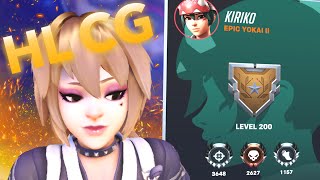 Reaching Level 200 on KIRIKO🦊✅ Kiriko HL challenge —— EPISODE 8 Visual kei [upl. by Kalvin540]