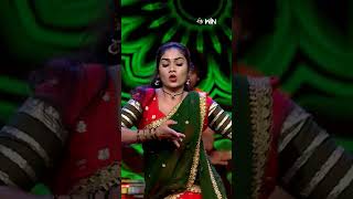 shorts  Janu Lyri Mass Performance for Vangathota song dhee danceshow etv [upl. by Aicirtam948]