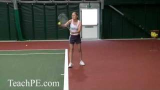 Tennis Drill  Flat Serve Left Hand [upl. by Naejarual]