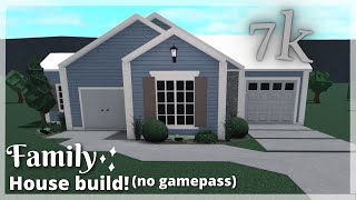 7K BLOXBURG COZY SMALL FAMILY HOUSE BUID NO GAMEPASS [upl. by Arikal]