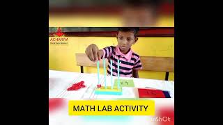 RAJA SAVINESHGRADE 1B  MATH LAB ACTIVITY ACHARIYA VILLIANUR [upl. by Essie]