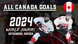 All Canada Goals  WJC 2024 [upl. by Lillith247]